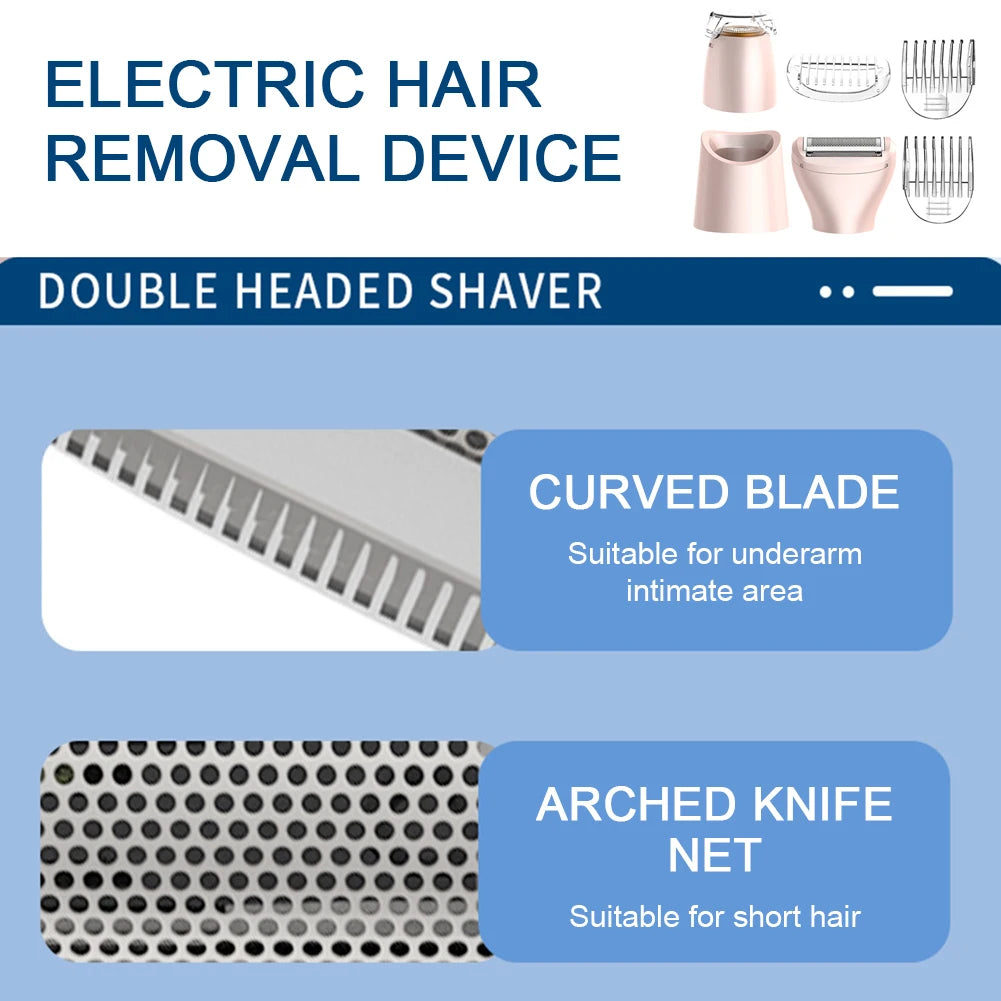 Women Epilator 3 In 1 Electric Hair Shaver Portable Wireless