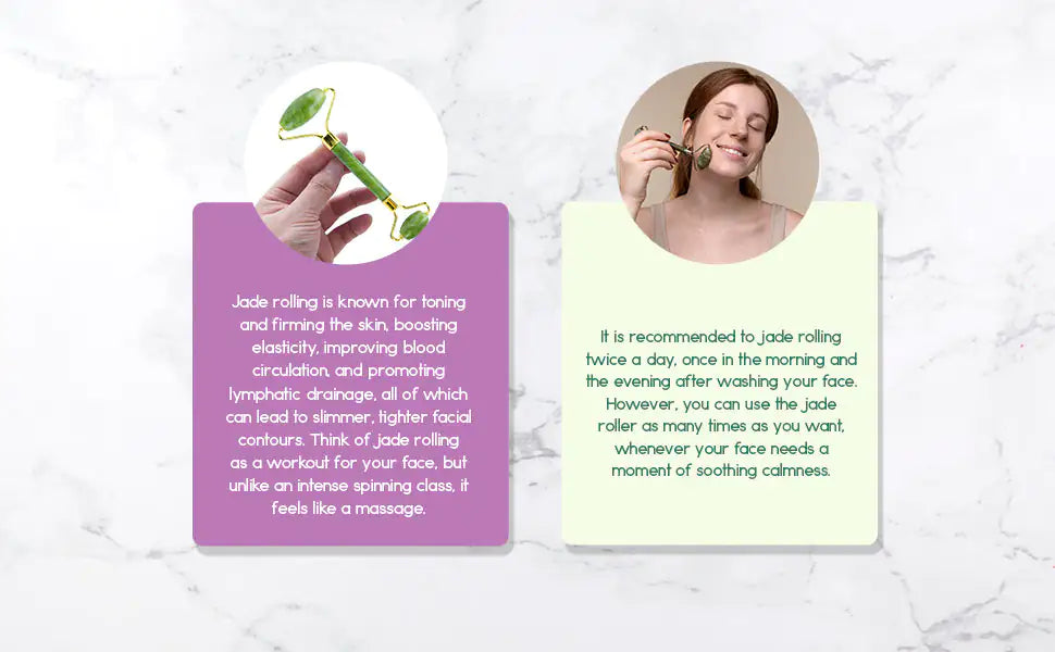 Jade Facial Roller | Face Massage Roller | Alvero